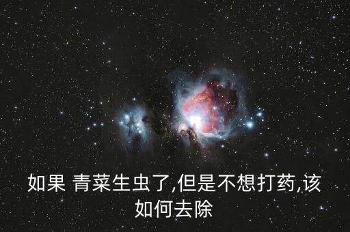 青菜發(fā)蟲打什么農(nóng)藥,青菜上有蟲用什么方法去除