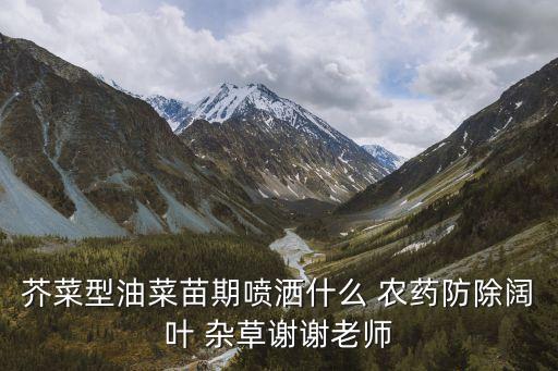 什么農藥可以仰止雜草