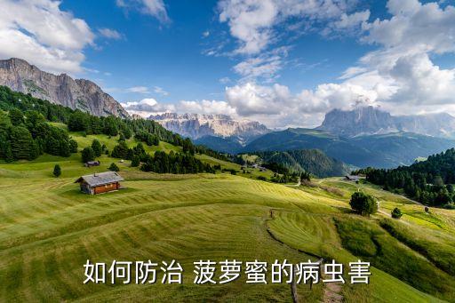 蜜菠蘿用什么農藥打蟲,什么能代替農藥打蟲