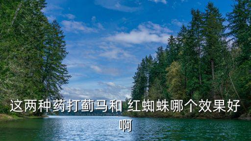 這兩種藥打薊馬和 紅蜘蛛哪個(gè)效果好啊