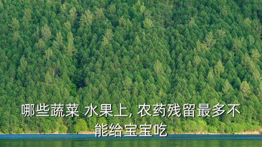 哪些蔬菜 水果上, 農藥殘留最多不能給寶寶吃
