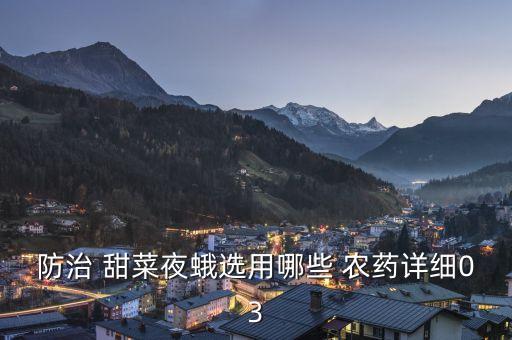 防治 甜菜夜蛾選用哪些 農藥詳細03