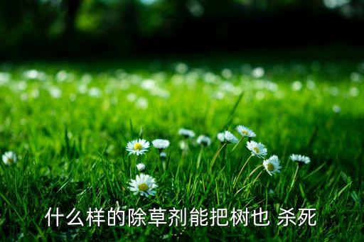 什么樣的除草劑能把樹也 殺死