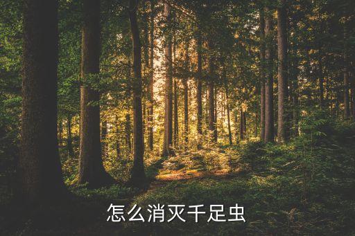 怎么消滅千足蟲