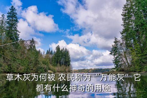 草木灰為何被 農民稱為“萬能灰”它都有什么神奇的用途