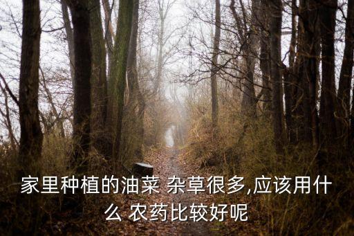 家里種植的油菜 雜草很多,應該用什么 農藥比較好呢