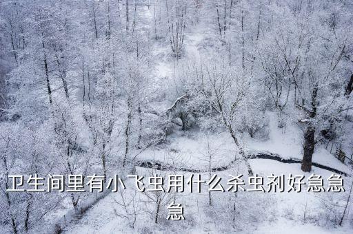 衛(wèi)生間里有小飛蟲(chóng)用什么殺蟲(chóng)劑好急急急