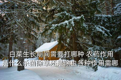  白菜生長期間需要打哪種 農(nóng)藥作用是什么殺菌除草還是除蟲各種作用需哪...