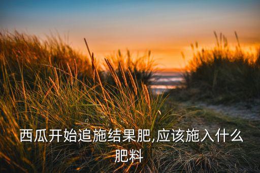  西瓜開始追施結果肥,應該施入什么肥料