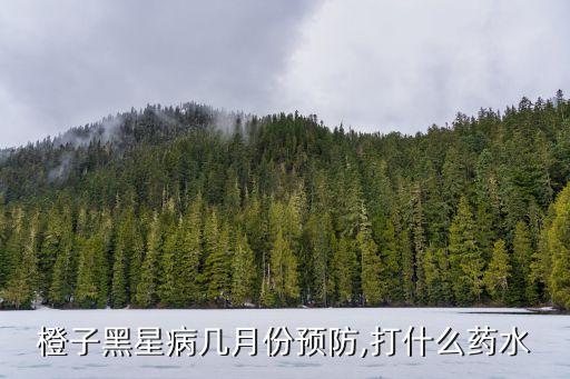 椪柑果黃斑病噴什么農藥