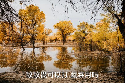 敵敵畏可以打 蔬菜用嗎