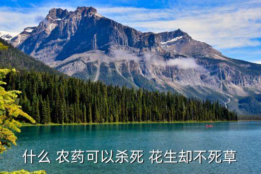 花生都用什么農藥,什么農藥能殺死花生