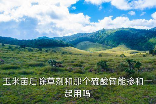 鋅和什么農藥搭配最好,高錳酸鉀可以和什么農藥搭配