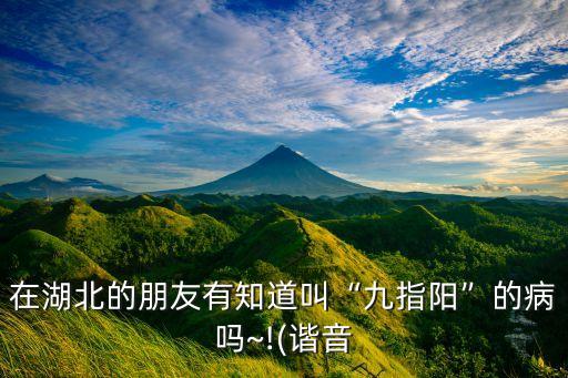 在湖北的朋友有知道叫“九指陽”的病嗎~!(諧音