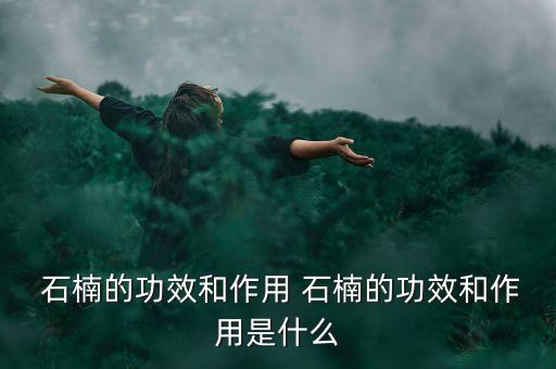  石楠的功效和作用 石楠的功效和作用是什么