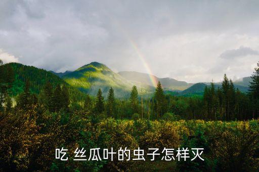 吃 絲瓜葉的蟲子怎樣滅