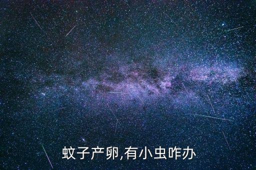  蚊子產卵,有小蟲咋辦