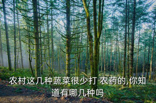 什么果蔬完全不需要農藥,用什么清洗果蔬農藥
