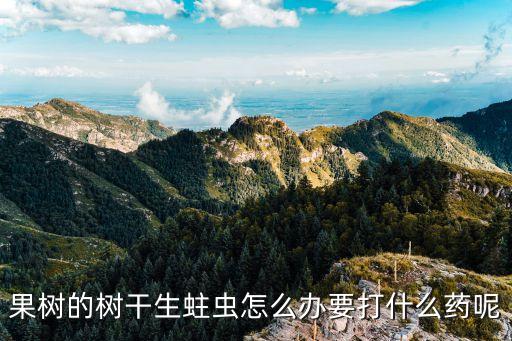果樹的樹干生蛀蟲怎么辦要打什么藥呢