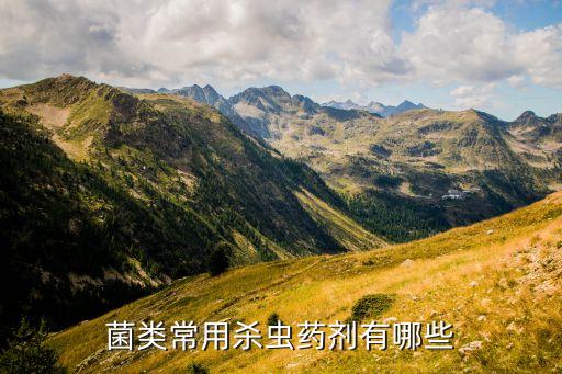 菌類(lèi)常用殺蟲(chóng)藥劑有哪些