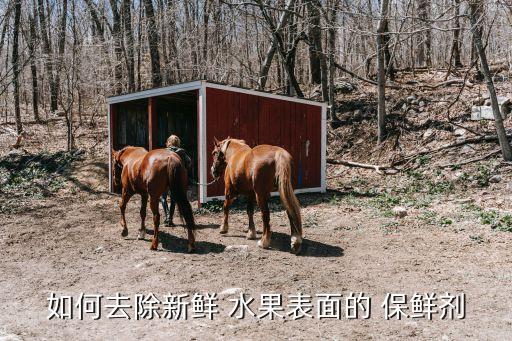 如何去除新鮮 水果表面的 保鮮劑