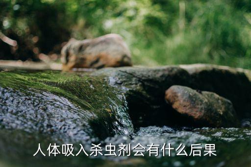 人體吸入殺蟲劑會有什么后果