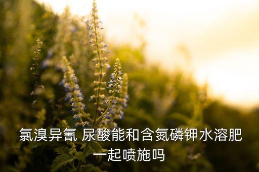 氯溴異氰尿酸農藥主治什么,氯異氰尿酸可以和農藥使用嗎