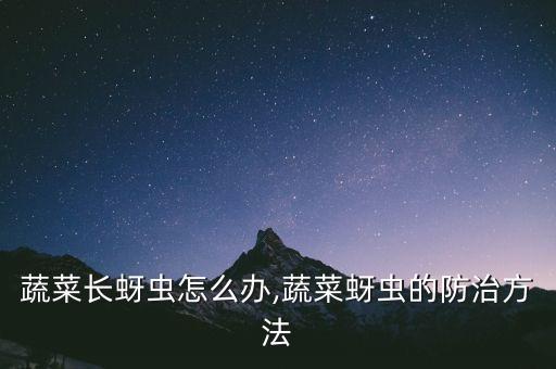 蔬菜長(zhǎng)蚜蟲(chóng)怎么辦,蔬菜蚜蟲(chóng)的防治方法