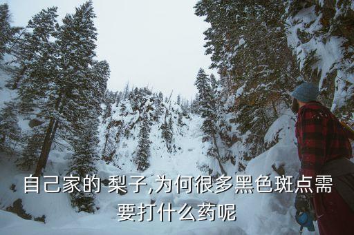 自己家的 梨子,為何很多黑色斑點需要打什么藥呢