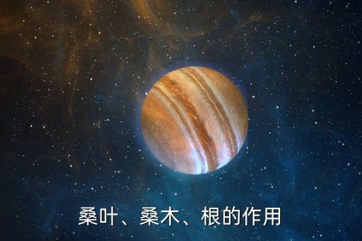 桑葉、桑木、根的作用