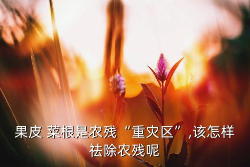 菜根腐爛要用什么農藥才好