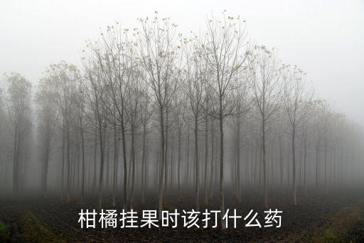 桔子噴什么農(nóng)藥皮光滑,桔子爛果用什么農(nóng)藥