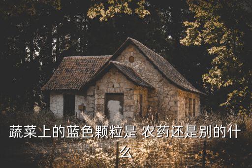 蔬菜上的藍(lán)色顆粒是 農(nóng)藥還是別的什么