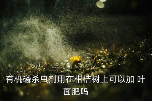什么農藥加葉面肥,先噴葉面肥還是先噴農藥