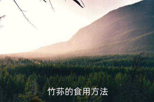  竹蓀的食用方法