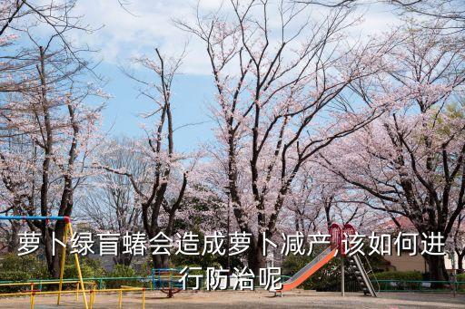 蘿卜綠盲蝽會造成蘿卜減產,該如何進行防治呢