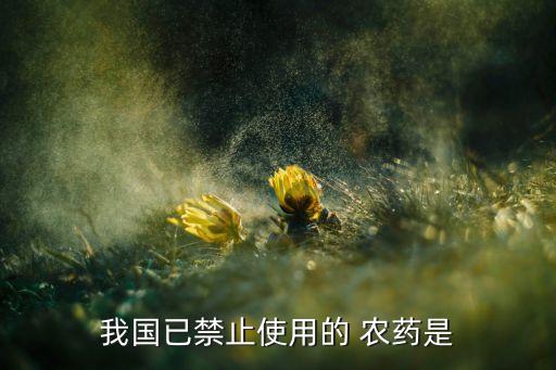 我國已禁止使用的 農(nóng)藥是