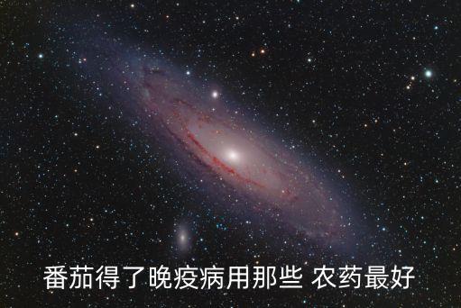番茄得了晚疫病用那些 農(nóng)藥最好