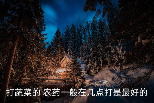 什么時候用農藥好,白菜什么時候打農藥
