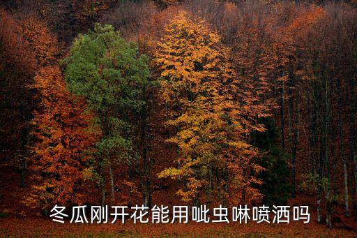 小冬瓜噴什么農藥好用些,冬瓜一般用什么農藥