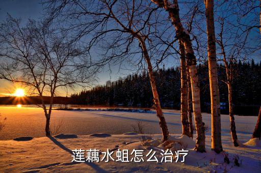蓮藕水蛆怎么治療