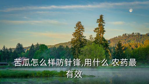 苦瓜用什么農藥打,苦瓜可以和什么打汁