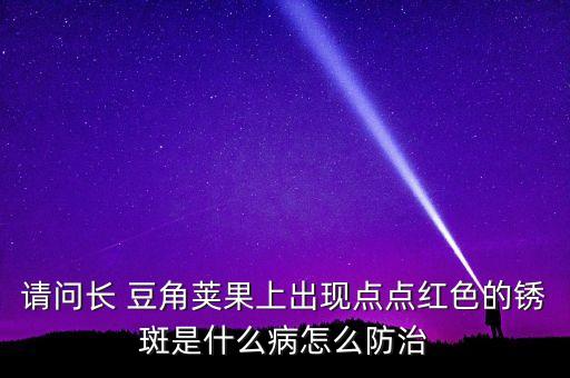 豆角銹病用什么農(nóng)藥好,白銹病用什么農(nóng)藥