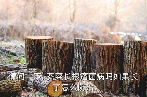 請問一下, 芥菜長根瘤菌病嗎如果長了怎么防治