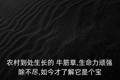 什么農(nóng)藥能打死牛筋草,用什么農(nóng)藥打死牛筋草