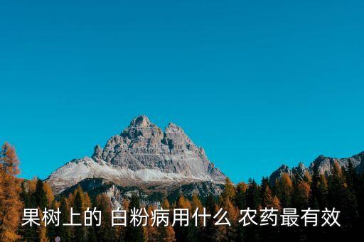 果樹上的 白粉病用什么 農(nóng)藥最有效