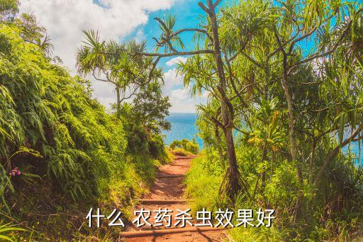 什么 農藥殺蟲效果好