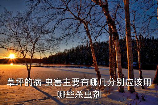 草坪的病 蟲害主要有哪幾分別應該用哪些殺蟲劑