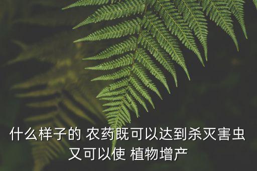 植物打什么農(nóng)藥健康生長(zhǎng)