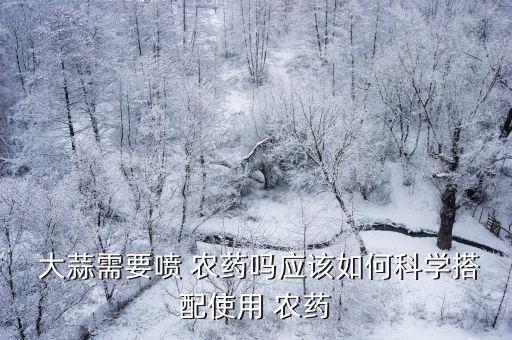  大蒜需要噴 農(nóng)藥嗎應(yīng)該如何科學(xué)搭配使用 農(nóng)藥
